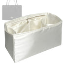 Organizer for [Maggie Small Tote Bag, Coach] Tote Purse Bag Insert Organiser Liner Shaper (Silk, Long Zip and Open Compartment)