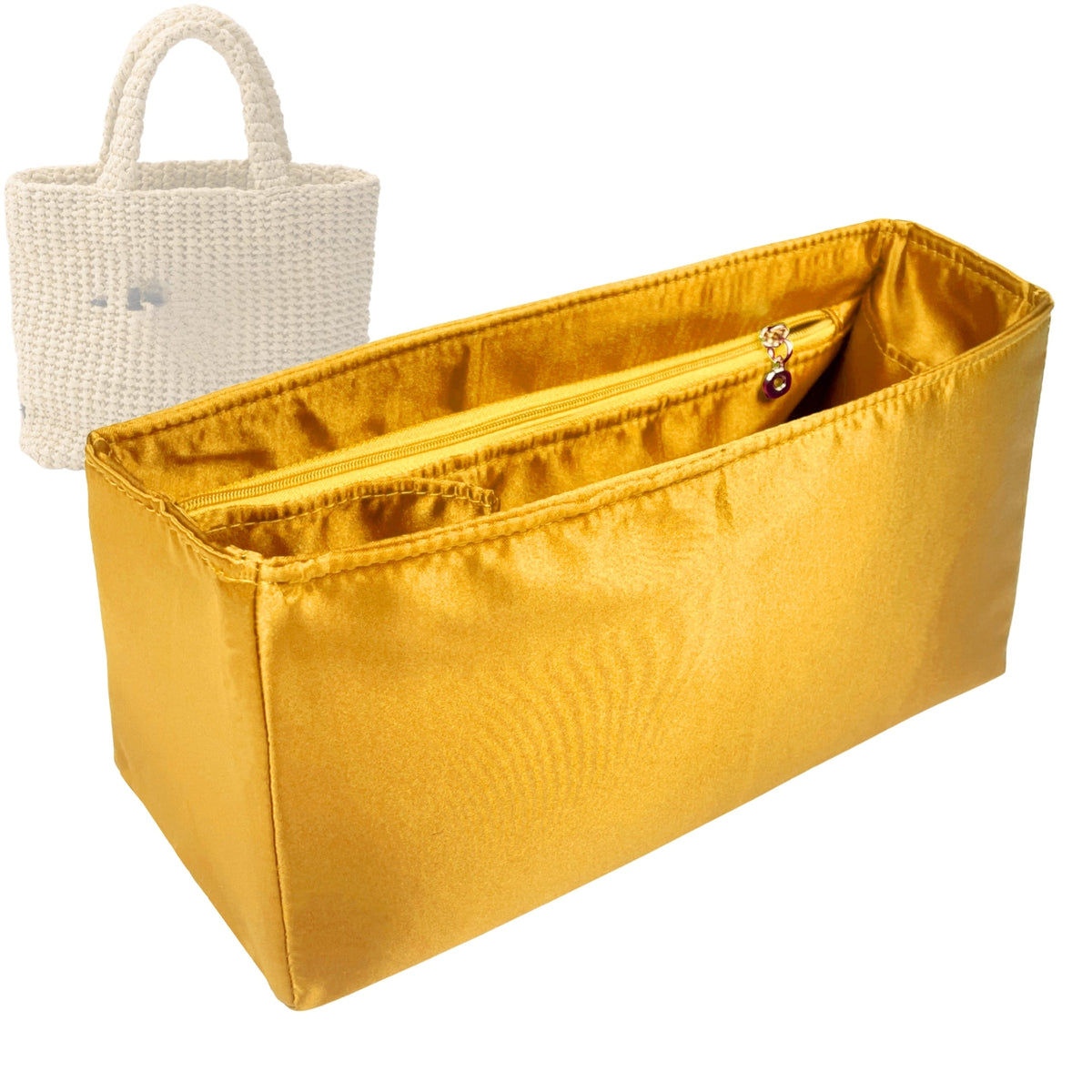 Organizer for [Crochet tote bag, Prada] Tote Purse Bag Insert