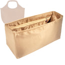 Organizer for [Mini Libby Tote in Arosa Calf, Peter Nitz] Tote Purse Bag Insert Organiser Liner Shaper (Silk, Long Zip and Open Compartment)
