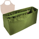 Organizer for [Large Libby Tote in Arosa Calf, Peter Nitz] Tote Purse Bag Insert Organiser Liner Shaper (Silk, Long Zip and Open Compartment)