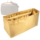 Organizer for [Alize 24, LV] Tote Purse Bag Insert Organiser Liner Shaper (Silk, Long Zip and Open Compartment)