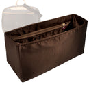 Organizer for [Alize 48, LV] Tote Purse Bag Insert Organiser Liner Shaper (Silk, Long Zip and Open Compartment)