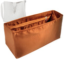 Organizer for [Sac MOUSQUETON Mini, Helene Nepomiatzi] Tote Purse Bag Insert Organiser Liner Shaper (Silk, Long Zip and Open Compartment)