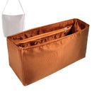 Organizer for [Essential Medium Bucket, Madewell] Tote Purse Bag Insert Organiser Liner Shaper (Silk, Long Zip and Open Compartment)