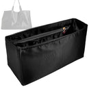 Organizer for [Giant Tote, Parker Thatch] Tote Purse Bag Insert Organiser Liner Shaper (Silk, Long Zip and Open Compartment)