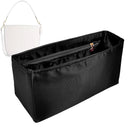 Organizer for [City Large Bucket Bag, Coach] Tote Purse Bag Insert Organiser Liner Shaper (Silk, Long Zip and Open Compartment)