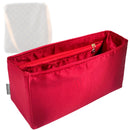Organizer for [Musette Salsa GM, LV] Tote Purse Bag Insert Organiser Liner Shaper (Silk, Long Zip and Open Compartment)