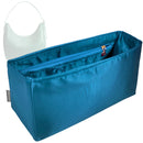 Organizer for [Medium Aspen Shoulder Bag, Portland Leather Goods] Tote Purse Bag Insert Organiser Liner Shaper (Silk, Long Zip and Open Compartment)