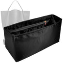 Organizer for [Medium CUBE BAG, Celine] Tote Purse Bag Insert Organiser Liner Shaper (Silk, Long Zip and Open Compartment)