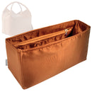 Organizer for [Micro Bale bag, Loro Piana] Tote Purse Bag Insert Organiser Liner Shaper (Silk, Long Zip and Open Compartment)