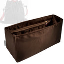 Organizer for [By My Side leather bucket bag, Christian Louboutin] Tote Purse Bag Insert Organiser Liner Shaper (Silk, Long Zip and Open Compartment)