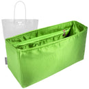 Organizer for [Hamilton Moderne Small Leather Tote Bag, Michael Kors] Tote Purse Bag Insert Organiser Liner Shaper (Silk, Long Zip and Open Compartment)