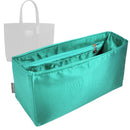 Organizer for [UTILITY TOTE, Coach] Tote Purse Bag Insert Organiser Liner Shaper (Silk, Long Zip and Open Compartment)