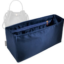 Organizer for [Large Romy Bucket, Tory Burch] Tote Purse Bag Insert Organiser Liner Shaper (Silk, Long Zip and Open Compartment)