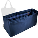Organizer for [System Tote 13-inch, Cuyana] Tote Purse Bag Insert Organiser Liner Shaper (Silk, Long Zip and Open Compartment)