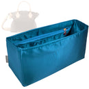 Organizer for [Neo Lockit PM, LV] Tote Purse Bag Insert Organiser Liner Shaper (Silk, Long Zip and Open Compartment)