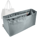 Organizer for [Medium Promenade Shopping Bag, Dior] Tote Purse Bag Insert Organiser Liner Shaper (Silk, Long Zip and Open Compartment)