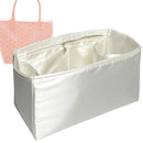 Organizer for [Anjou GM (Large), Goyard] Tote Purse Bag Insert Liner Shaper (Silk, Full-width Zip and Open Pocket)