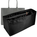 Organizer for [Large Arco Tote, Bottega Veneta] Tote Purse Bag Insert Liner Shaper (Silk, Full-width Zip and Open Pocket)