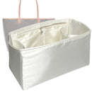 Organizer for [Artois GM (Large), Goyard] Tote Purse Bag Insert Liner Shaper (Silk, Full-width Zip and Open Pocket)