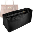 Organizer for [Small Zipped Bayswater, Mulberry] Tote Purse Bag Insert Liner Shaper (Silk, Full-width Zip and Open Pocket)