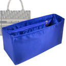 Organizer for [Book Tote Medium, Dior] Tote Purse Bag Insert Liner Shaper (Silk, Full-width Zip and Open Pocket)