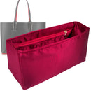 Organizer for [Cabata Tote Large, Christian Louboutin] Tote Purse Bag Insert Liner Shaper (Silk, Full-width Zip and Open Pocket)