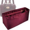 Organizer for [Cara Medium, Mulberry] Tote Purse Bag Insert Liner Shaper (Silk, Full-width Zip and Open Pocket)