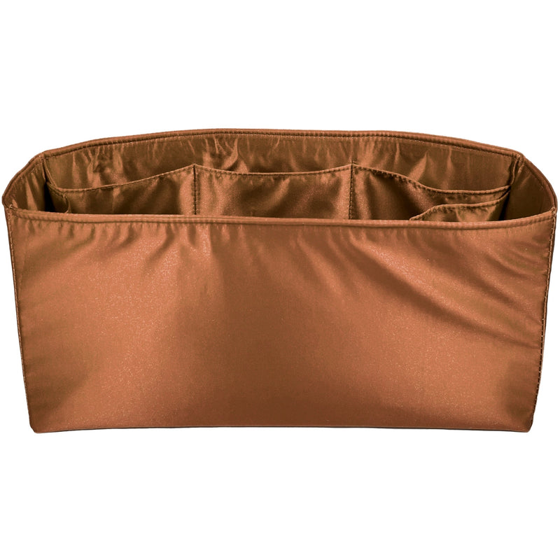 Organizer for [The Mini Zip Bucket, Rothys] Bag Insert (Silk, Full-width Zip and Open Pocket)