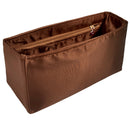 Organizer for [Medium Transport Tote, Madewell] Bag Insert (Silk, Full-width Zip and Open Pocket)