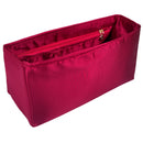 Organizer for [Caroline Tote, Tory Burch] Bag Insert (Silk, Full-width Zip and Open Pocket)