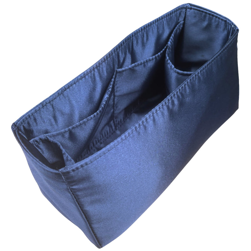 Organizer for [New York, DeMellier] Bag Insert (Silk, Full-width Zip and Open Pocket)