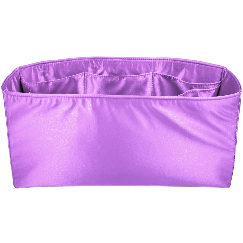 Organizer for [Small Soft Bayswater, Mulberry] Bag Insert (Silk, Full-width Zip and Open Pocket)