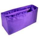 Organizer for [Le Panier Pliage S Basket, Longchamp] Bag Insert (Silk, Full-width Zip and Open Pocket)