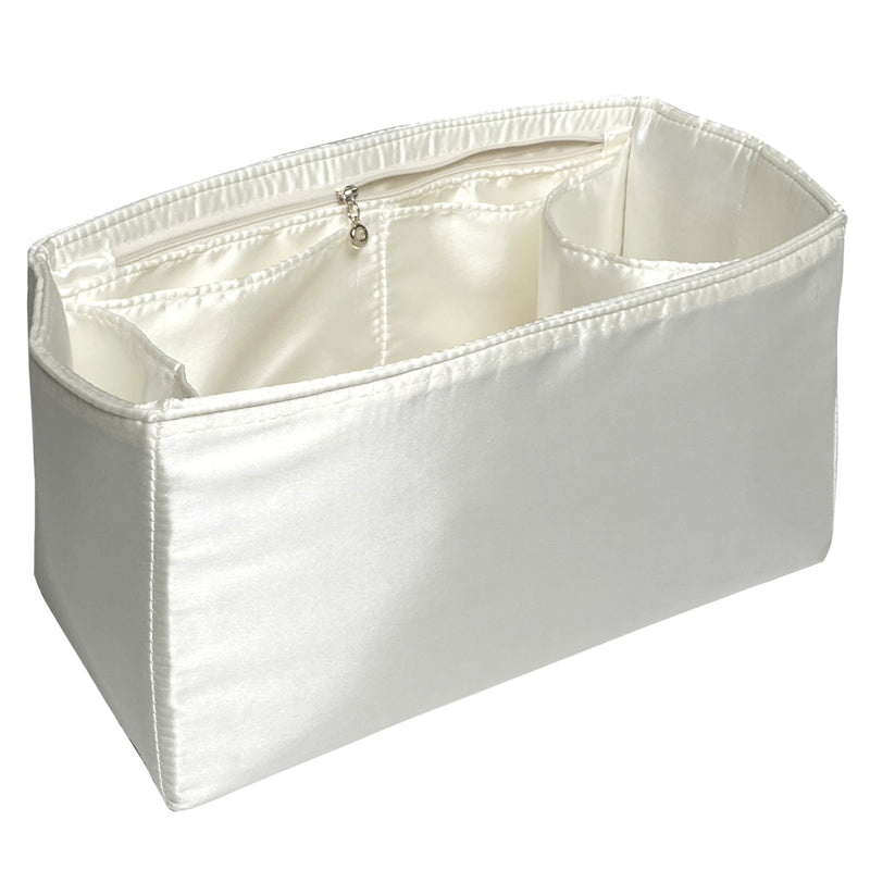 Organizer for [Medium Jack - Heritage Broken-In Leather, Parker Thatch] Bag Insert (Silk, Long Zip and Open Compartment)