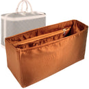 Organizer for [Cruiser 40, LV] Tote Purse Bag Insert Liner Shaper (Silk, Full-width Zip and Open Pocket)