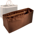 Organizer for [Cruiser 45, LV] Tote Purse Bag Insert Liner Shaper (Silk, Full-width Zip and Open Pocket)