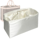 Organizer for [Cruiser 50, LV] Tote Purse Bag Insert Liner Shaper (Silk, Full-width Zip and Open Pocket)