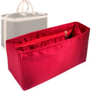 Organizer for [Cruiser 55, LV] Tote Purse Bag Insert Liner Shaper (Silk, Full-width Zip and Open Pocket)