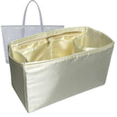Organizer for [Daily Battle 27 Zip, Faure Le Page] Tote Purse Bag Insert Liner Shaper (Silk, Full-width Zip and Open Pocket)