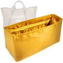 Organizer for [Deauville Canvas Small, Chanel] Tote Purse Bag Insert Liner Shaper (Silk, Full-width Zip and Open Pocket)