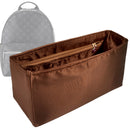Organizer for [Discovery Backpack MM, LV] Tote Purse Bag Insert Liner Shaper (Silk, Full-width Zip and Open Pocket)