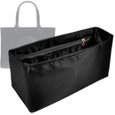 Organizer for [Ella Mini Tote, Tory Burch] Tote Purse Bag Insert Liner Shaper (Silk, Full-width Zip and Open Pocket)