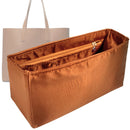 Organizer for [DayMarket, Everlane] Tote Purse Bag Insert Liner Shaper (Silk, Full-width Zip and Open Pocket)