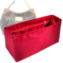 Organizer for [Galliera PM (Small), LV] Tote Purse Bag Insert Liner Shaper (Silk, Full-width Zip and Open Pocket)