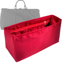 Organizer for [Keepall 60, LV] Tote Purse Bag Insert Liner Shaper (Silk, Full-width Zip and Open Pocket)