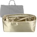Organizer for [Keepall 35, LV] Tote Purse Bag Insert Liner Shaper (Silk, Full-width Zip and Open Pocket)