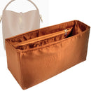 Organizer for [LE 37 in shiny leather, Saint Laurent (YSL)] Tote Purse Bag Insert Liner Shaper (Silk, Full-width Zip and Open Pocket)