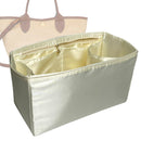 Organizer for [Le Panier Pliage XS Basket, Longchamp] Tote Purse Bag Insert Liner Shaper (Silk, Full-width Zip and Open Pocket)