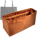 Organizer for [Nina Small Tote, Coach] Tote Purse Bag Insert Liner Shaper (Silk, Full-width Zip and Open Pocket)